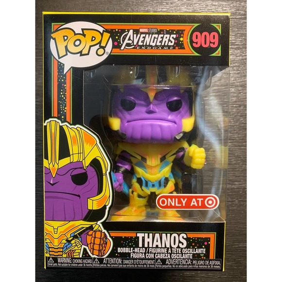 Funko Pop! Marvel Infinity Saga BlackLight Thanos Target Exclusive - Picture 1 of 6